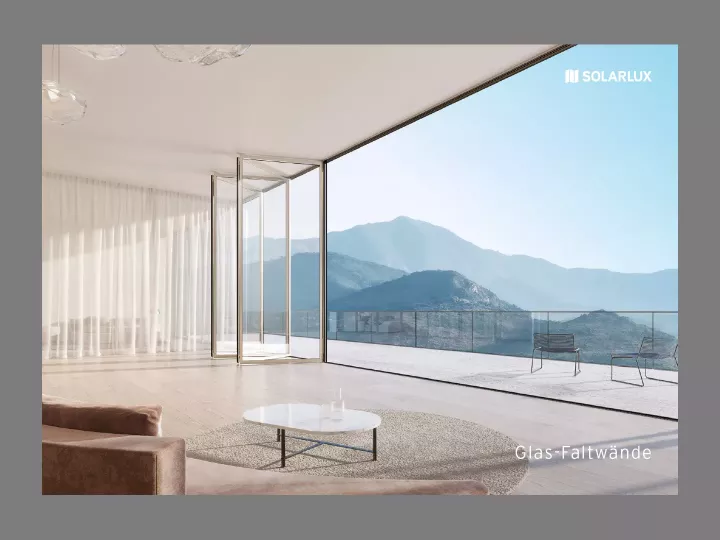 Solarlux Broschüre Glas-Faltwand